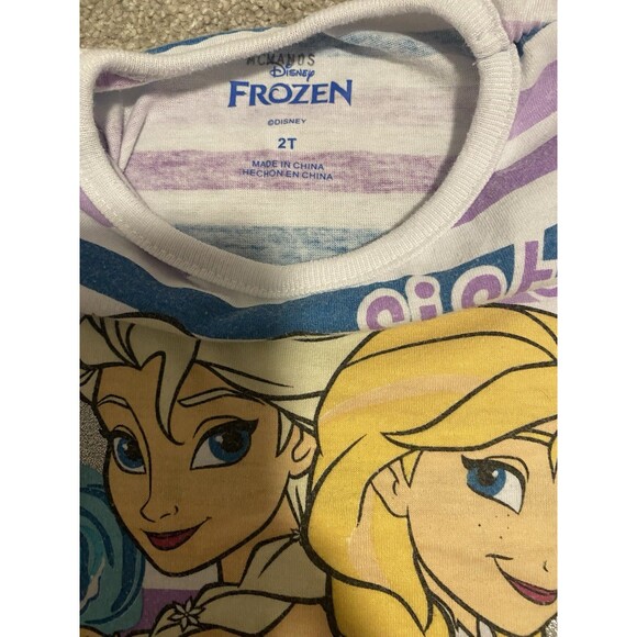 Disney Frozen T-Shirt Size 2T Anna and Elsa - Picture 2 of 4